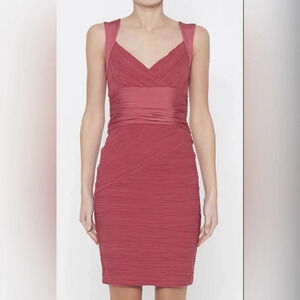 Wolford Revolve Red Ruched Cocktail Party Dress Extra Small